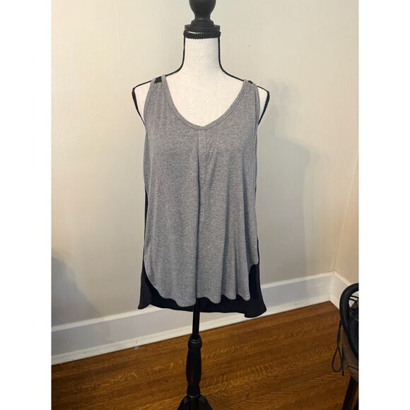 Anthropologie 'Robbi & Nicki' Medium Grey/Black Tank New - Picture 1 of 5